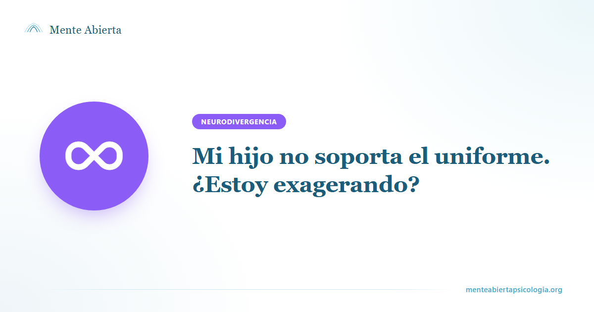 Mi hijo no soporta el uniforme. ¿Estoy exagerando?