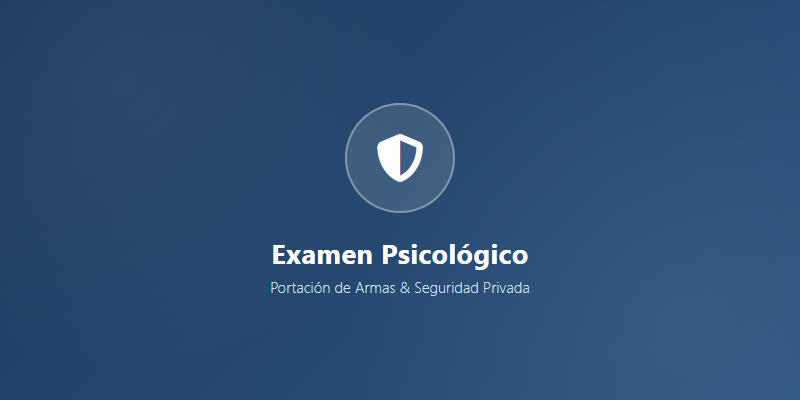 Examen psicológico para portación de armas